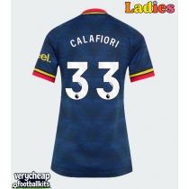 Arsenal Riccardo Calafiori #33 Replica Away Shirt Ladies 2026-27 Short Sleeve